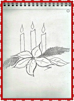 Sketchbook_Poinsettias_Candles03